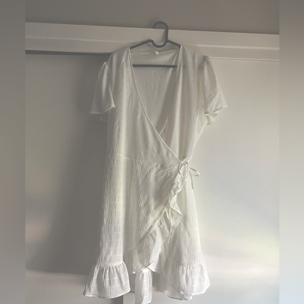 White Wrap Dress